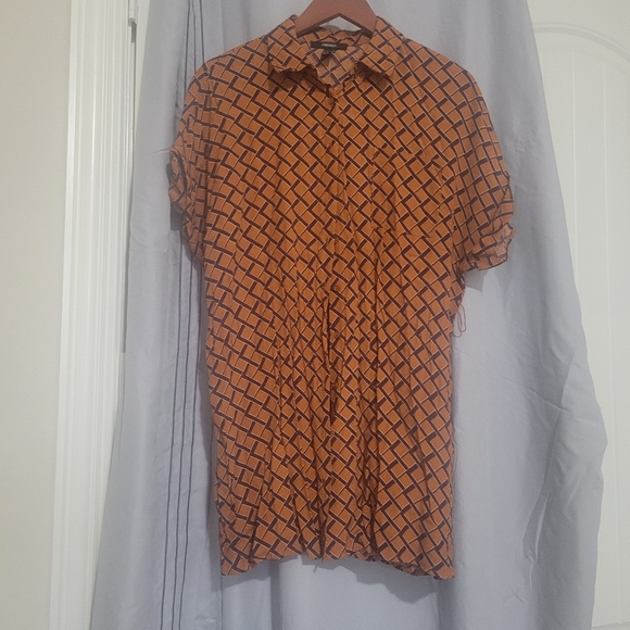 Button-down Shirt Mini Dress - Picture 2 of 3